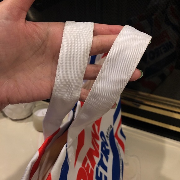 EUC 🇰🇷 Korea ❤️‍🔥Stylenanda Striped print tote bag Large purse Shoulder Bag - Picture 6 of 11